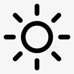 太阳暖光太阳图标高清图片