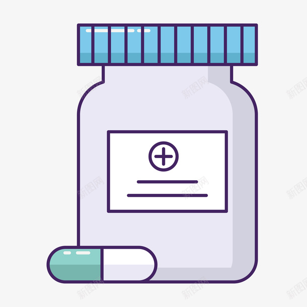 医疗药瓶装饰案矢量图ai免抠素材_新图网 https://ixintu.com 医疗 卡通 手绘 纹理 纹路 线条 药品 药瓶 装饰 质感 矢量图