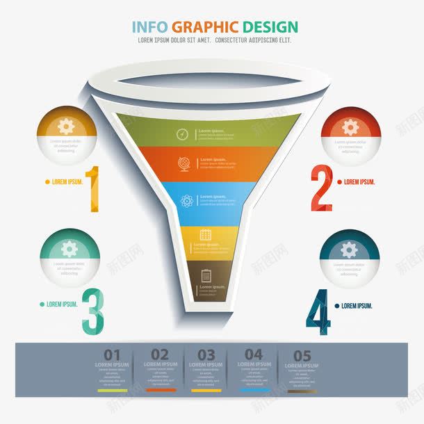 漏斗信息图png免抠素材_新图网 https://ixintu.com png png素材 信息图 数字分类图