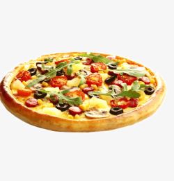 黑椒香肠披萨美味的披萨高清图片