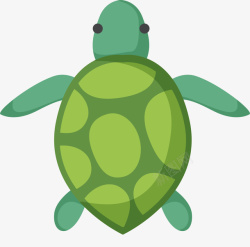 世界海洋日绿色海龟素材