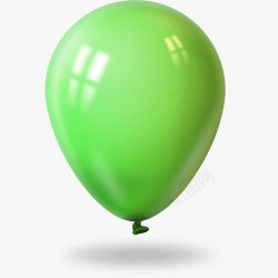 绿色气球吹满气的绿色气球素材