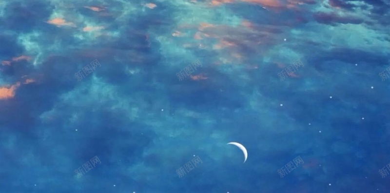 月亮天空夜景h5背景jpg_新图网 https://ixintu.com H5 h5 夜空 天空 彩色 摄影 月亮 风景