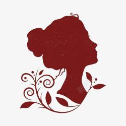 时尚花纹美女背景图片花纹美女高清图片