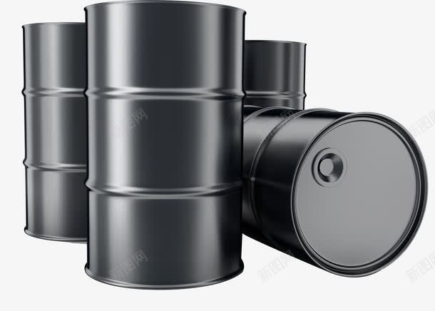 黑色油桶png免抠素材_新图网 https://ixintu.com 3d模型 模型 汽油 油桶 石油 立体