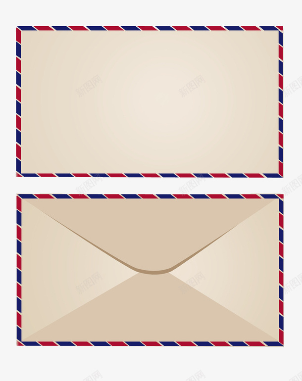 条纹简洁信封png免抠素材_新图网 https://ixintu.com 信封 信封展开图 印刷 复古 平面 条纹 纸制品 纸袋 设计