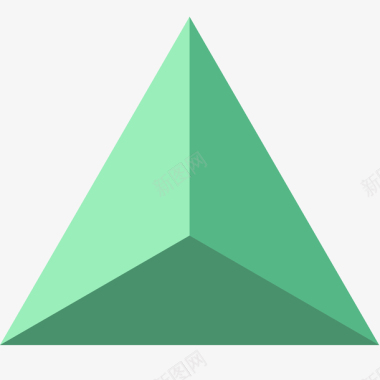 绿色金字塔矢量图图标图标