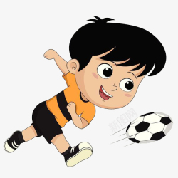 小孩娱乐飞奔踢足球的男孩高清图片
