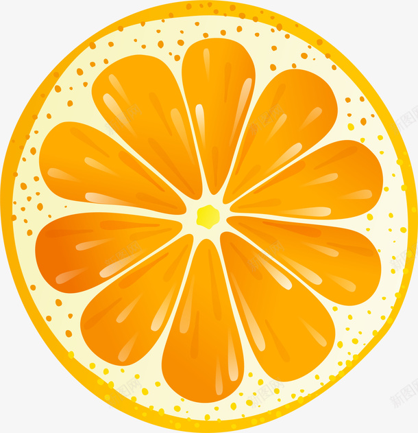 橙色卡通橘子png免抠素材_新图网 https://ixintu.com 卡通 手绘 果实 橘子 橙子 橙色 水果 装饰图案