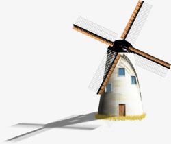 荷兰的能源荷兰的能源制造者风车高清图片
