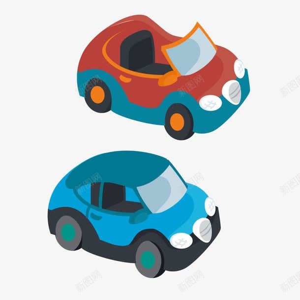 玩具车png免抠素材_新图网 https://ixintu.com 儿童车 卡通车 小汽车 玩具矢量 蓝色的车