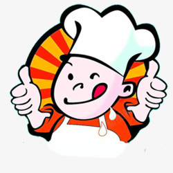 白色人物彩色卡通装饰厨师高清图片