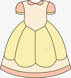 裙子卡通公主服装素材