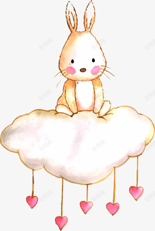 卡通可爱小动物装饰动物头像png免抠素材_新图网 https://ixintu.com 兔子 动物可爱 卡通动物 小清新海报设计 手绘动物头像 萌萌哒的小动物 装饰卡通