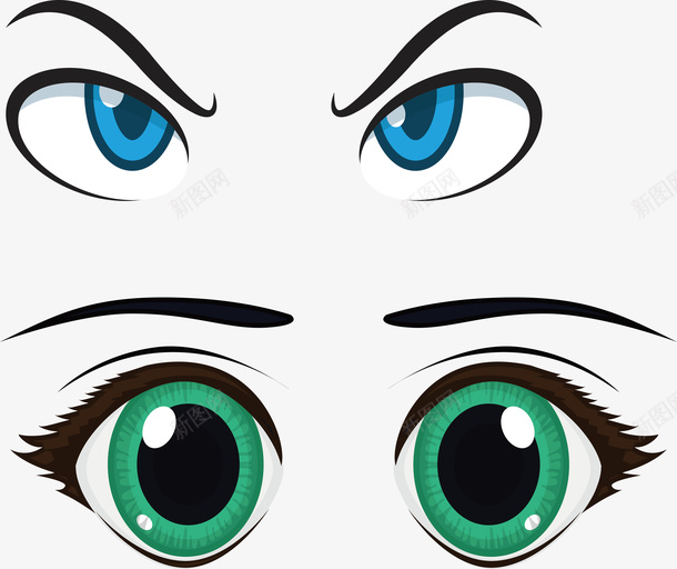 手绘眼睛卡通眼睛图标png_新图网 https://ixintu.com 保护眼睛 动漫眼睛 可爱眼睛 大眼睛 斜眼表情 眼睛 眼睛logo 眼睛卡通 眼睛图标 美女眼睛