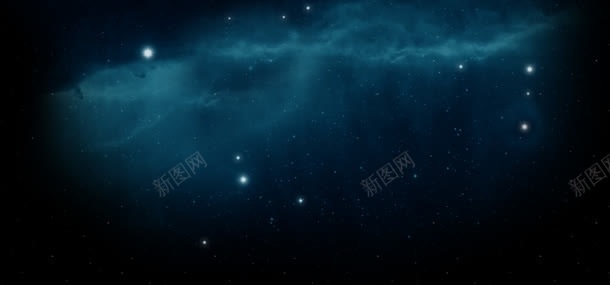 星空蓝色光效银河宇宙背景