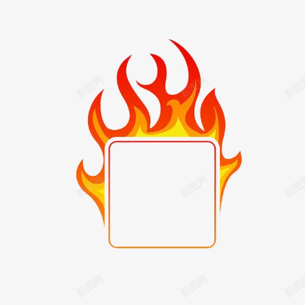 卡通火红的火焰标识图标png_新图网 https://ixintu.com 火热 火热图标 火热标识 火红的 红火的 红色的火焰