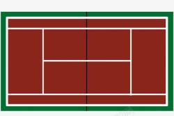 俯视的羽毛球场彩色色块俯视羽毛球场高清图片