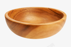 空空的棕色容器防摔空的木制碗实物高清图片