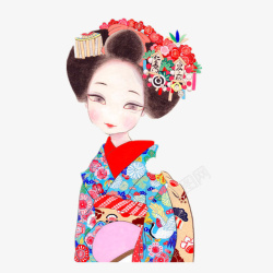穿和服旅游穿和服的日本女人高清图片