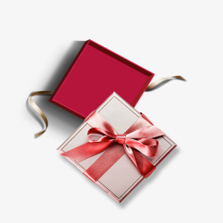 红色的盖礼物盒高清图片