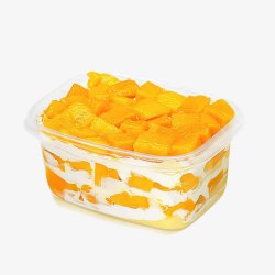 水果宣传海拔芒果奶油千层盒子装饰高清图片
