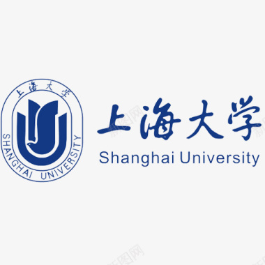 简约装饰上海大学logo图标图标