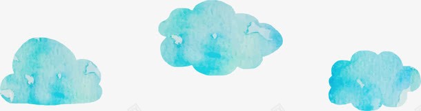 云朵矢量图ai免抠素材_新图网 https://ixintu.com VI 云彩 云朵 卡通 可爱 天空 手绘 水彩 蓝色 矢量图