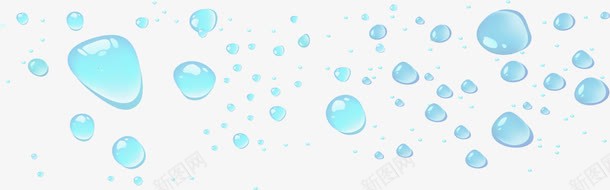 蓝色漂浮水滴png免抠素材_新图网 https://ixintu.com 水珠 流体 液体 清新水滴 清新水珠 蓝色水滴 露珠