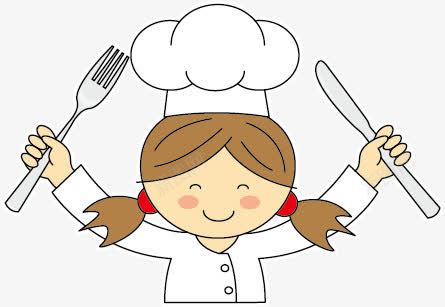 卡通儿童小厨师png免抠素材_新图网 https://ixintu.com 人物 儿童 刀叉 刀叉图案 卡通 可爱 小厨师