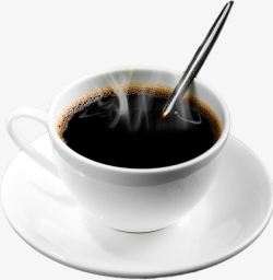 咖啡冲泡香浓黑咖啡高清图片