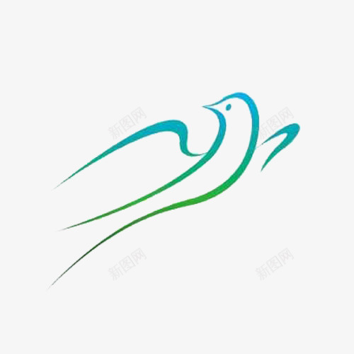 燕子线条简笔标志图片 Png免费下载 新图网ixintu Com