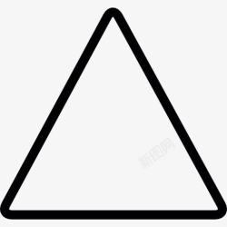 几何切割面等边三角形图标高清图片