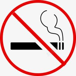 禁烟元素禁止吸烟矢量图高清图片