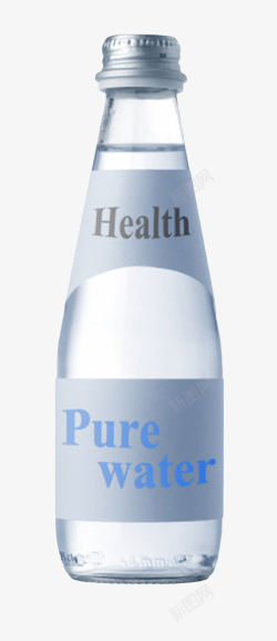 英文字母瓶子透明解渴写满英文字母的一瓶饮料高清图片