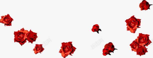 红玫瑰喜庆名片模板png免抠素材_新图网 https://ixintu.com 名片 喜庆 模板 玫瑰