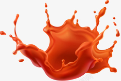 矢量番茄汁手绘胡萝卜汁液体高清图片