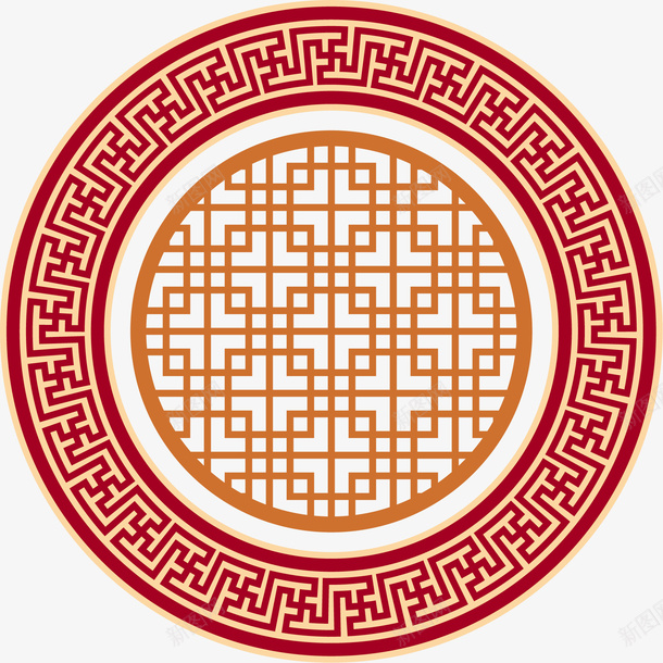复古圆窗装饰png免抠素材_新图网 https://ixintu.com 传统花纹 古代圆窗背景 古风圆窗 复古家具装饰 复古花纹 复古装饰