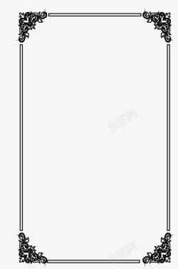 横线框横线黑色条形框高清图片