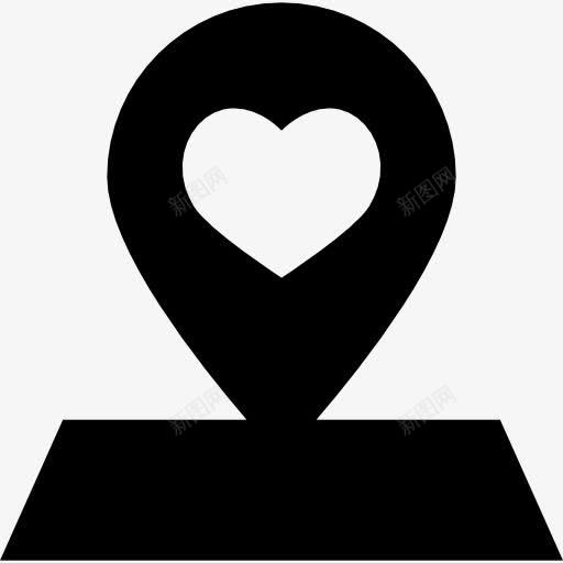 婚礼地点图标png_新图网 https://ixintu.com 地图 地图定位 地图指针 形状 浪漫 爱