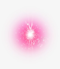 粉色光线粉色星光放射光线效果元素高清图片