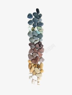 漂亮石头彩色石子装饰高清图片