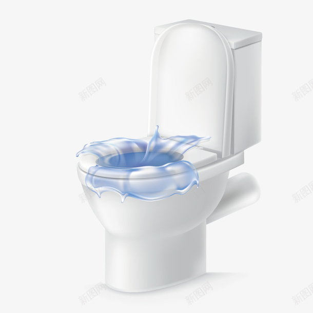白色马桶png免抠素材_新图网 https://ixintu.com 3D PNG免抠图下载 厕所 家用 抽水马桶 智能马桶 装饰