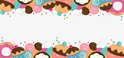 糖果纸质边框61儿童节卡通糖果冰淇淋边框高清图片