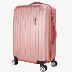 粉色的拉杆箱粉色旅行箱高清图片