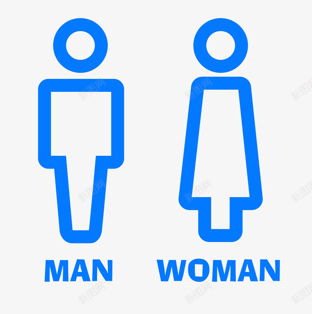 卫生间男女线框图标png_新图网 https://ixintu.com 卫生间 厕所 洗手间 洗手间指示牌 男女男 洗手间标识 男女 男女标识 男女洗手间
