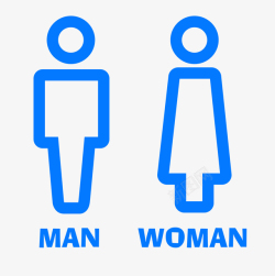 厕所背景卫生间男女线框图标高清图片