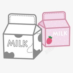 灯泡形状的容器牛奶盒子高清图片