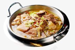 牛肉汤锅特色美食砂锅牛杂高清图片