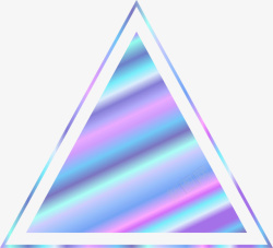 三角光晕唯美渐变三角形高清图片